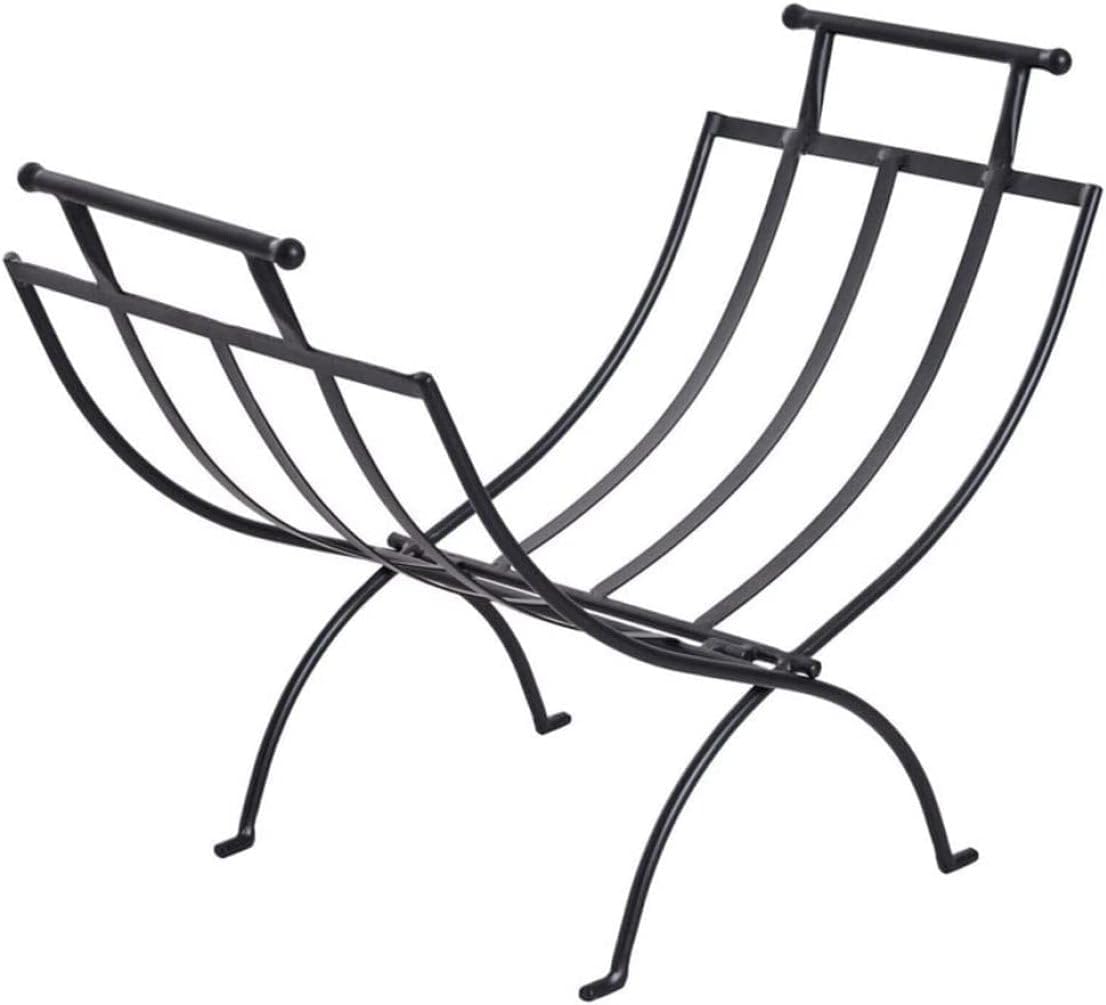Firewood Rack Fireplace Log Holder Fireplace Log Storage Box Heavy Duty Firewood Rack Indoor and Outdoor Holder Log Rack Hoop Log Rack,