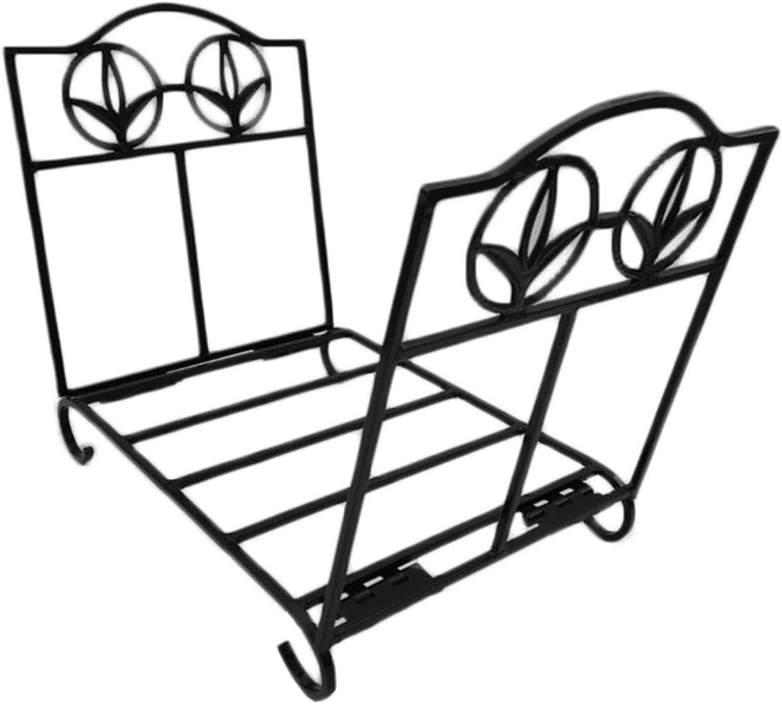 Heavy Duty Firewood Rack, 17 Inch Metal Log Holder For Indoor & Outdoor Fire Pit, Sturdy Wood Storage