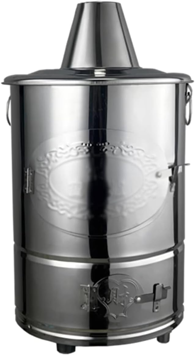 Burn Barrel, Incinerator Cage with Chimney, Garden Burn Incinerator Bin with Fire Hook, for Paper, Leaf, Trash, Backyard, Bonfire ()