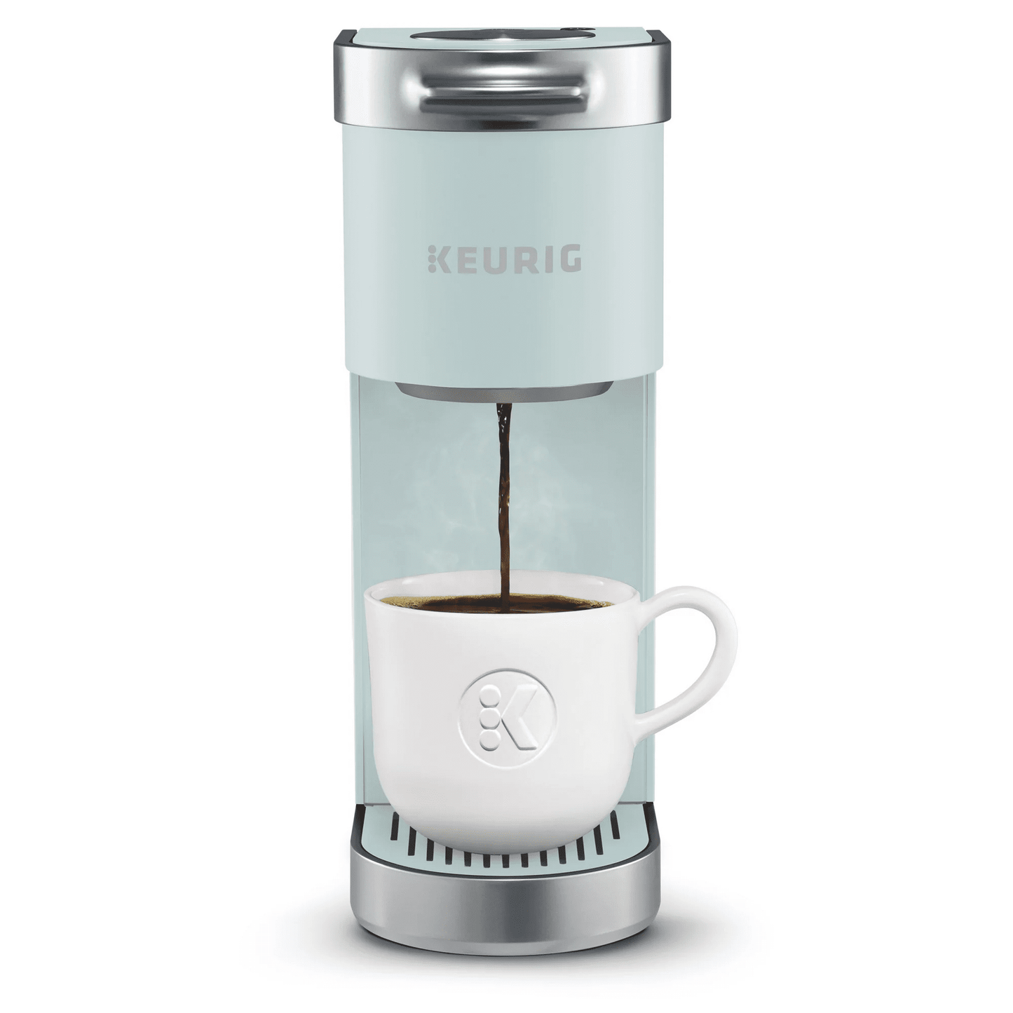 Restored Keurig K-Mini Plus Single Serve K-Cup Pod Coffee Maker, Misty Green (Refurbished)