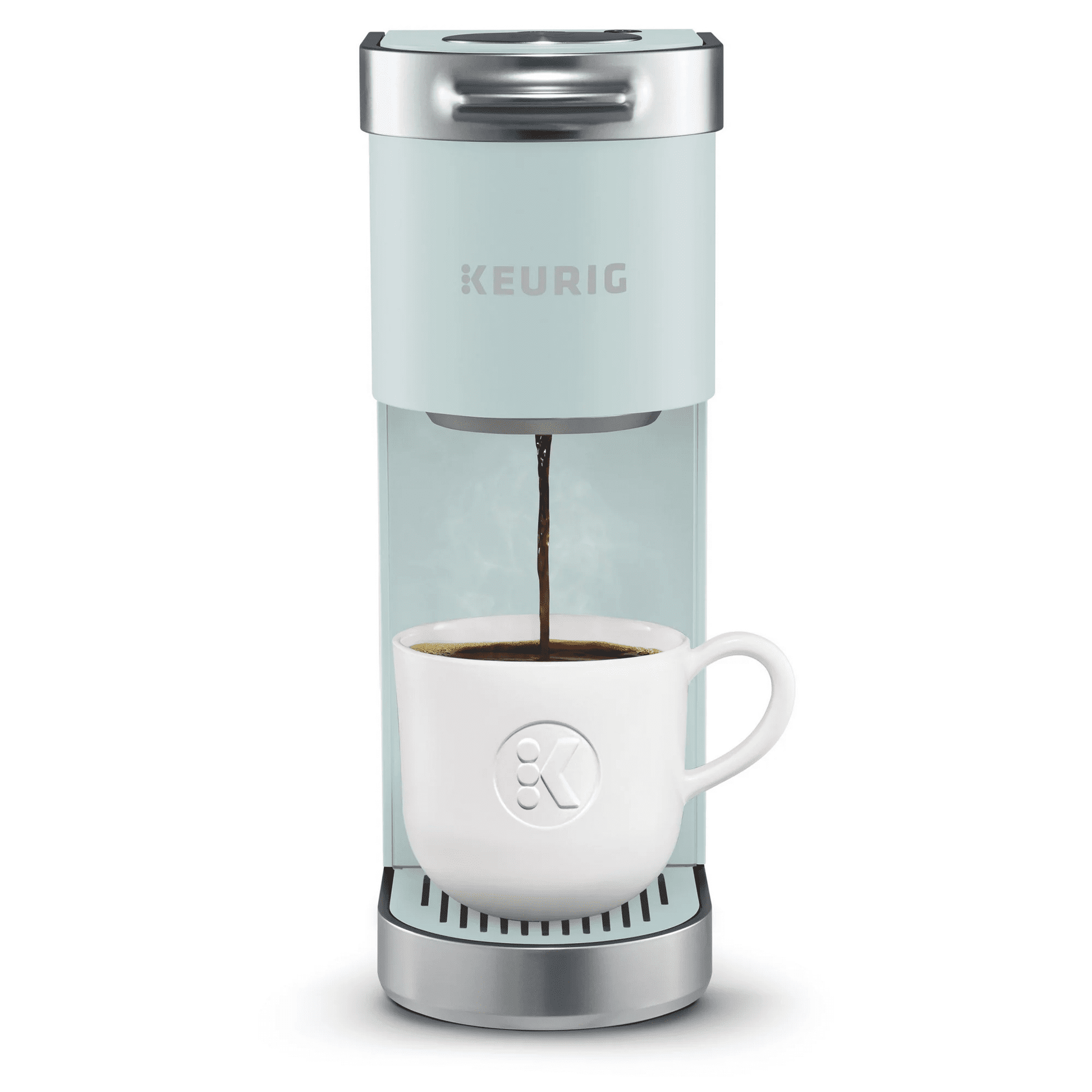 Restored Keurig K-Mini Plus Single Serve K-Cup Pod Coffee Maker, Misty Green (Refurbished)