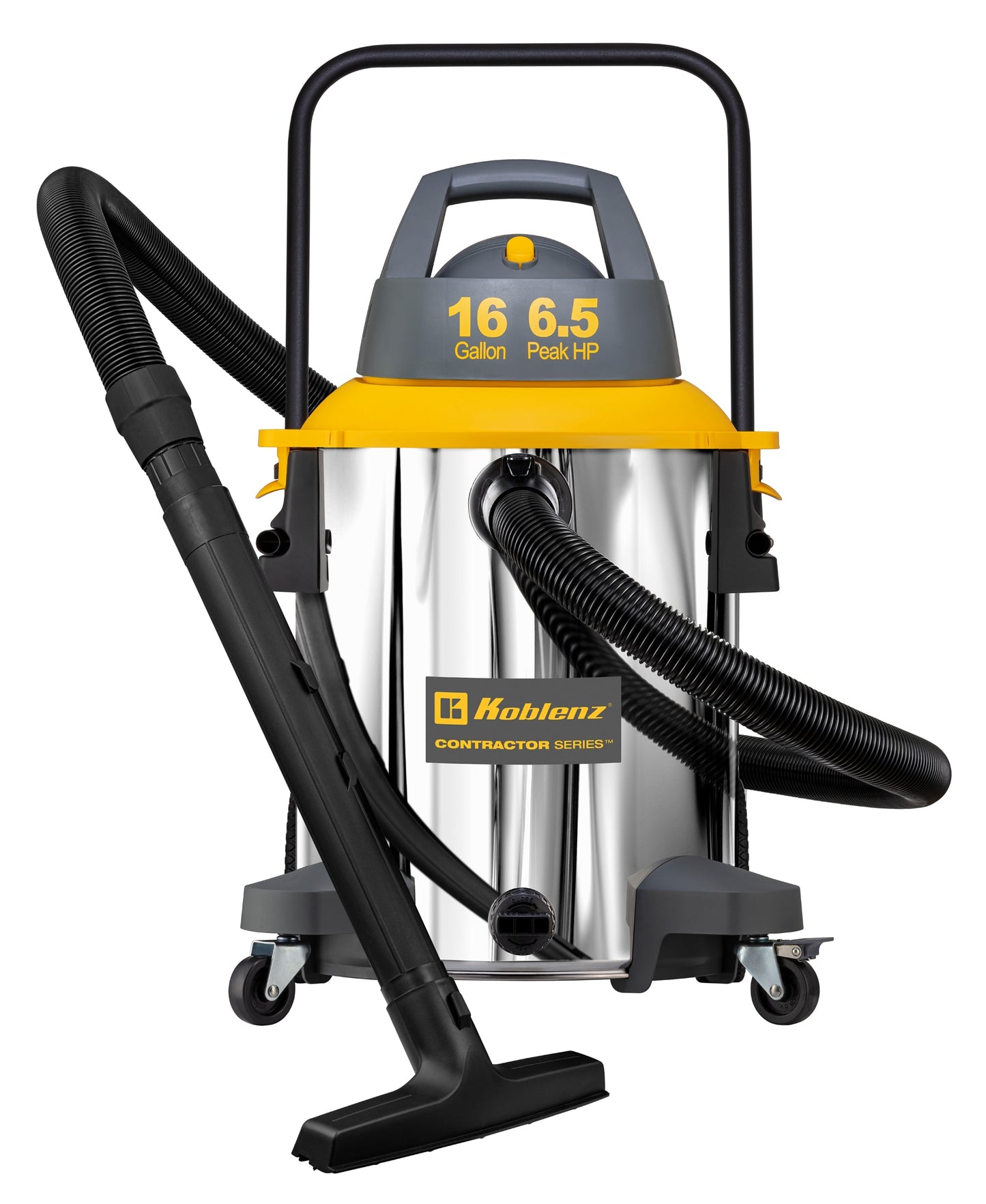 Koblenz Contractor Series 16 Gallon Wet Dry Vacuum With Stainless Steel Tank WD-16 C416 SSH
