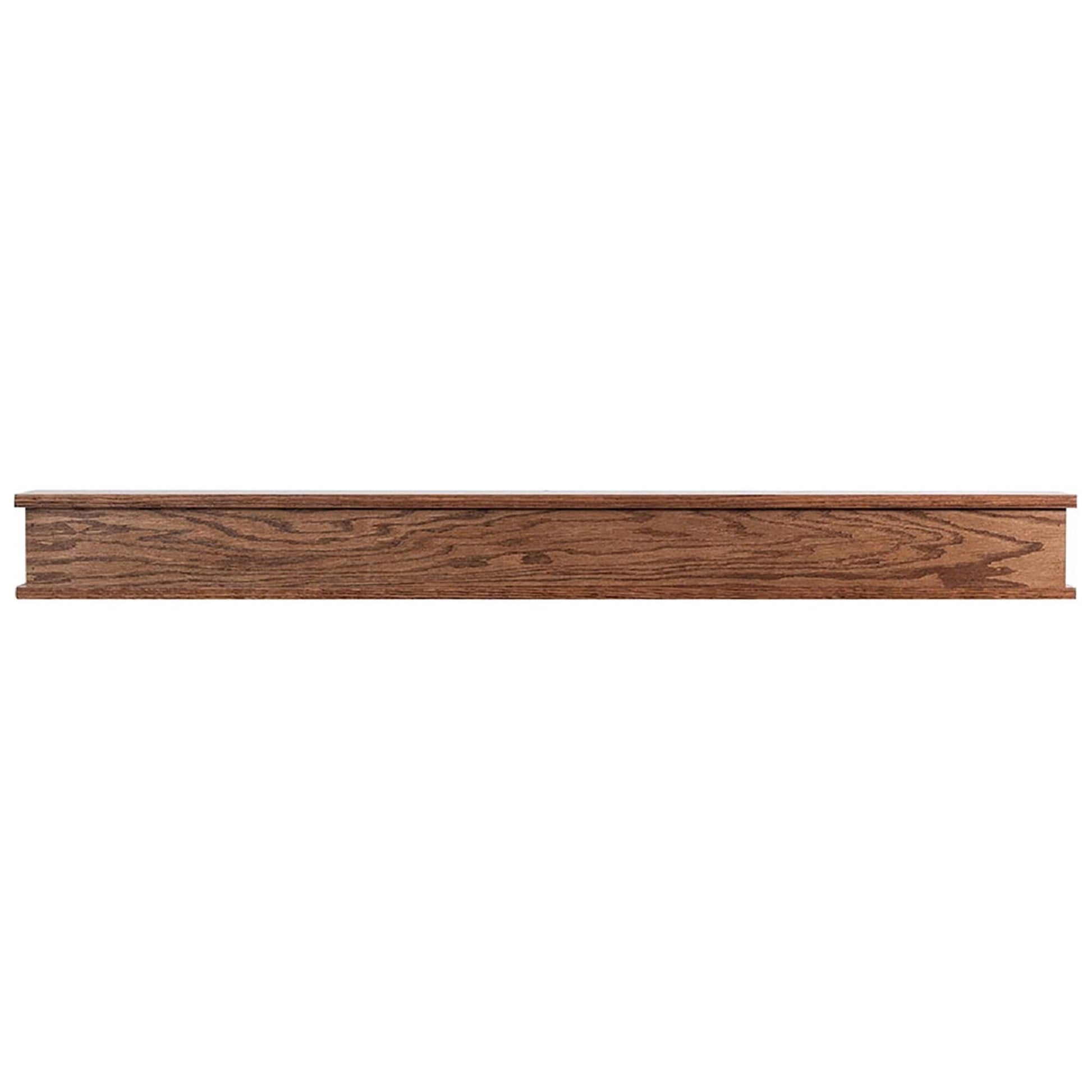 Mantels Direct 48-in W x 6-in H x 6-in D Provincial Oak Hollow Traditional Fireplace Mantel CHANDLER-48X6-RO-PS