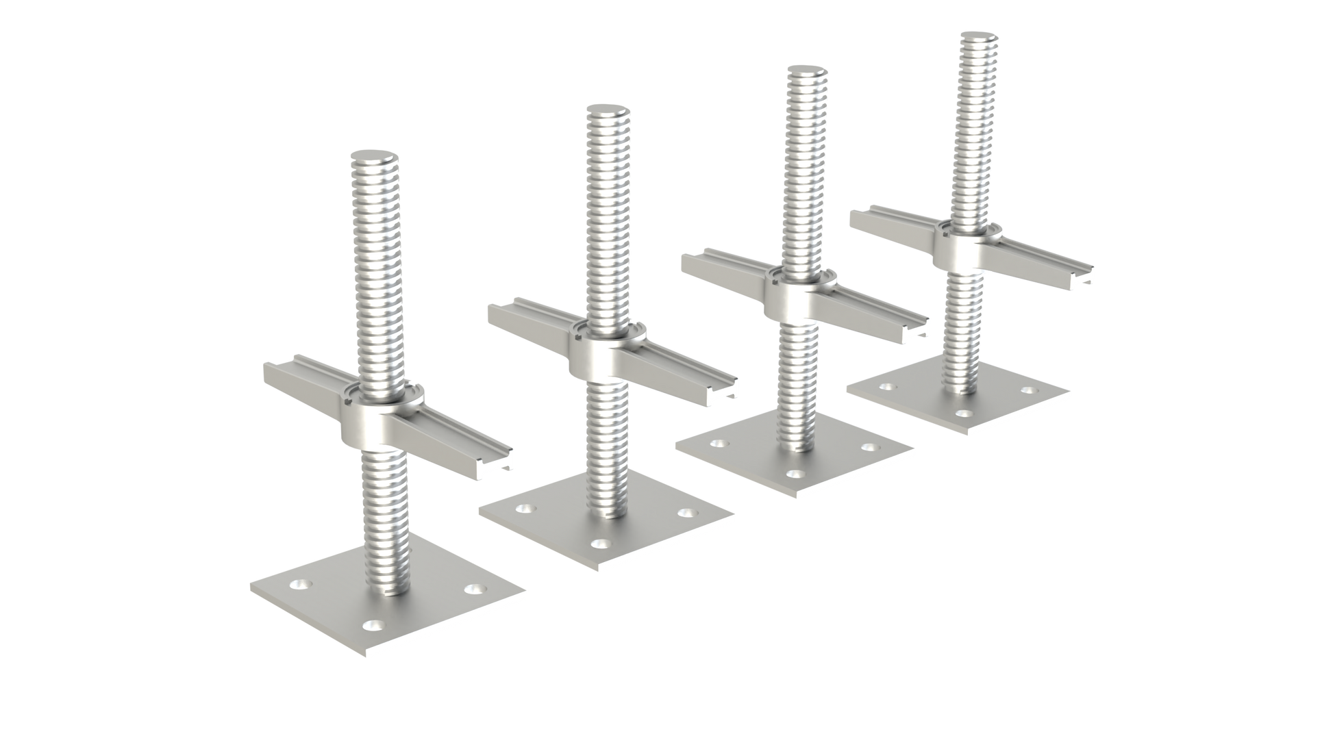 Build Frames Steel 12-in Jack For Scaffolding 4-Pack BPLJA12P4+BFL