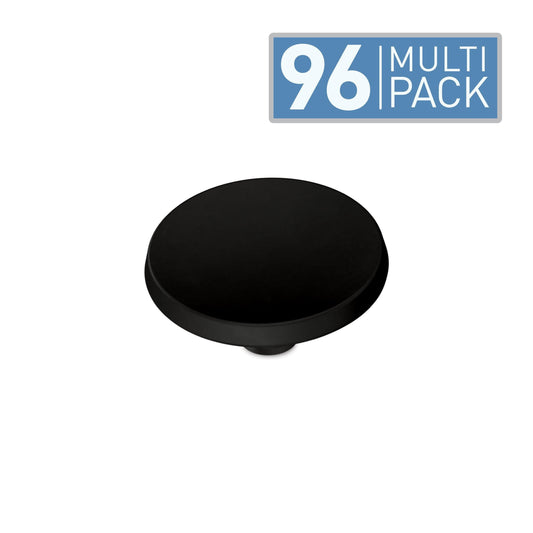 Brainerd Concave Round 1-1/2-in Matte Black Round Modern Cabinet Knob (96-Pack) P12640W-FB-K9