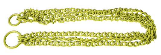 BrushGrubber Steel Shrub Chain Specialty Landscaping Tool, 9 lbs., Easily Removes Shallow-Rooted Shrubs and Clumps, 18-in Diameter, No-Slip Grip Links BG-19