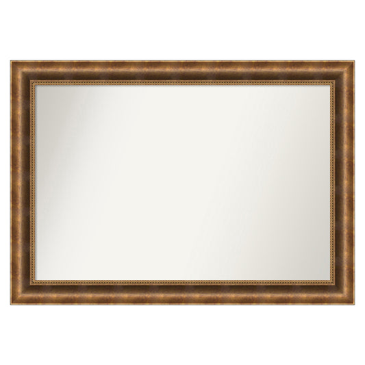 Amanti Art Manhattan Bronze Frame 41.5-Inches W x 29.5-Inches H Rectangle Manhattan Bronze Framed Vanity Mirror