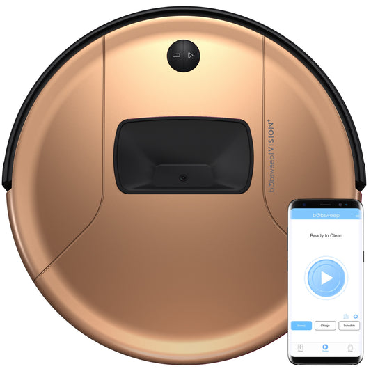 bObsweep bObsweepPetHair Vision Plus Robotic Vacuum Cleaner, Beech WVP58021BH