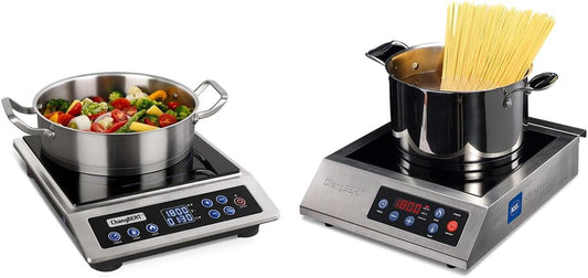 ChangBERT Portable Induction Cooktop, 18 Temp Settings Countertop Burner & Portable Induction Cooktop 1800W NSF Certified Commercial Range Powerful Countertop Burner Pro Chef Professional Hot Plate