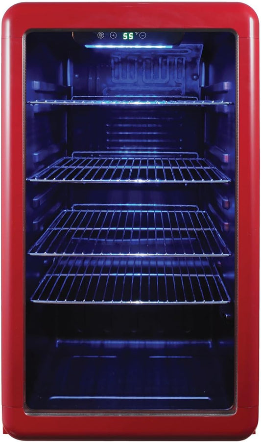 Magic Chef MCB34CHR Beverage Cooler, Red