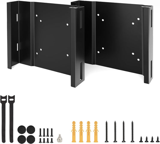 2 Pack Mount for Dell OptiPlex Micro Form Factor Case, Mini Desktop PC Mount for Dell MFF 7080 5070 3000 7060 7090 7010 3060 3040 3046 3050 3090 7080XE and More, Wall VESA and Under Desk Mount