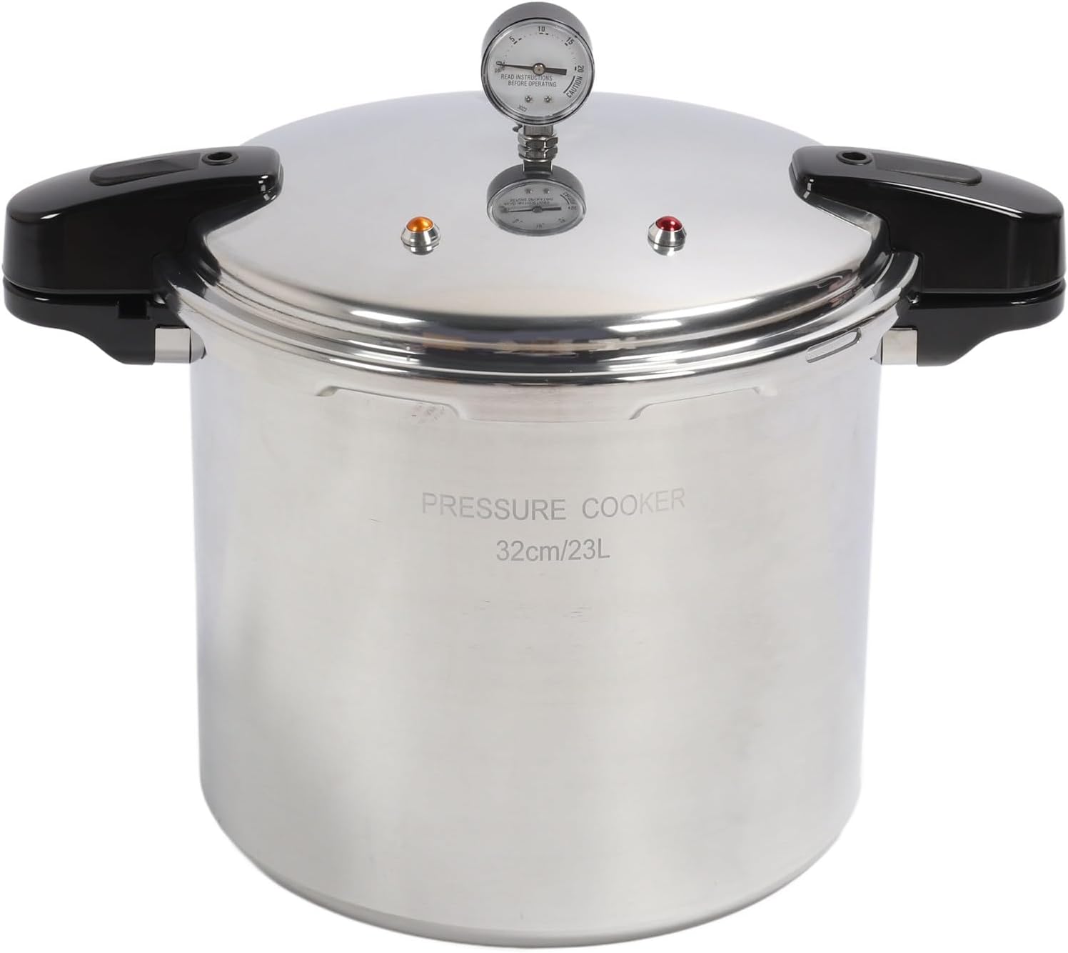 Professional Pressure Cooker, Pressure Cooker Thickened Aluminum Alloy 23L Large Capacity Polished Pressure Cooker for Induction Cooker Gas Stove Open Flame