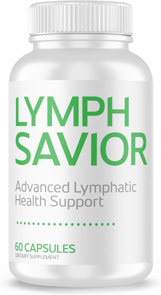 Lymph Savior Advanced Lymphatic Health Support Supplement for Adults - Non-GMO Dietary Supplement Crafted with Botanicals & Nutrients for Lymphatic Wellness - 60 Capsules - 1 Pack
