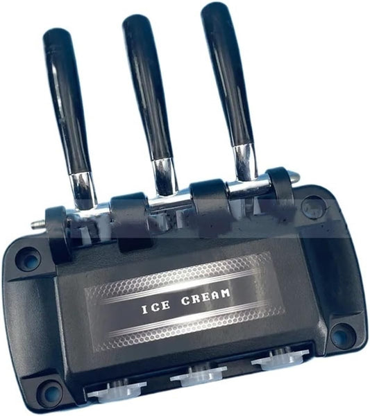 Kitchen Appliance Accessories A Group Valve Door Front Panel Accessories Replacement Parts,Compatible for YKF826T Soft Serve Ice Cream Machines Fittings 3 Handles