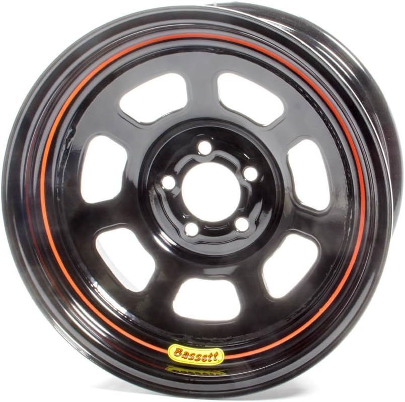 BASSETT 57SN4 Wheel 15x7 5x100mm D- Hole 4in BS Black