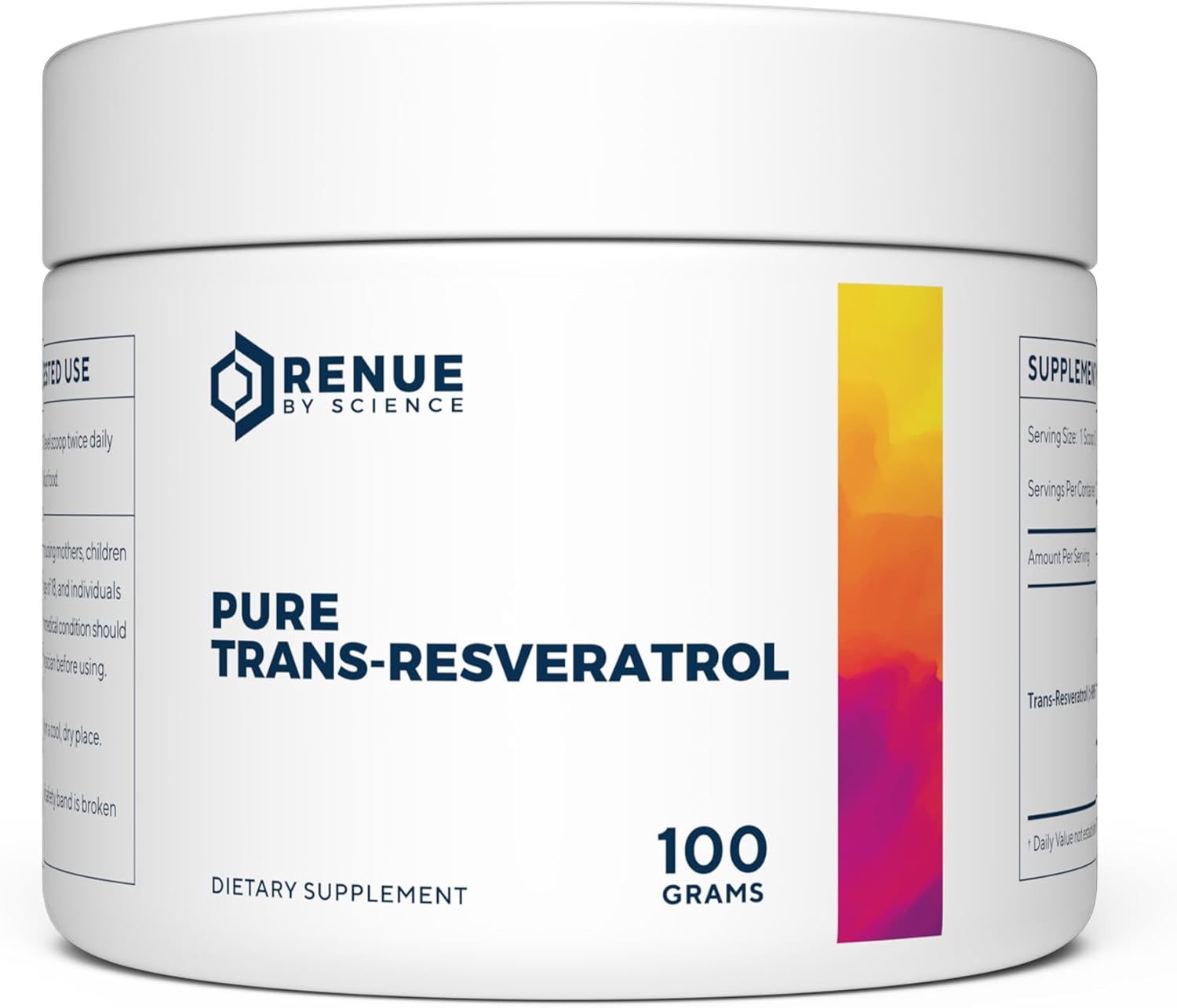 Resveratrol | High Strength Resveratrol Supplement | 100g Trans Resveratrol Powder | Reservatrol 200 Day Supply | Non-GMO & Allergen Free | Manufactured in The USA Third-Party Tested