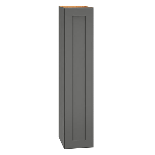 Diamond Express Jamestown 9-in W x 42-in H x 12-in D Moonstone Gray Wall Fully assembled Plywood Cabinet Recessed Panel Shaker