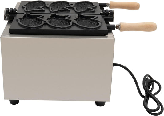 Taiyaki Fish Waffle Maker,Fish-Shaped Waffle Iron,Stainless Steel,Nonstick,110V