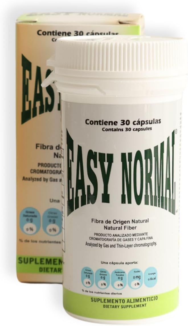 Easy Normal by Easy Figure | Fibra Natural en Cápsulas – Natural Fiber Capsules | 30 Cápsulas | 2 Pack