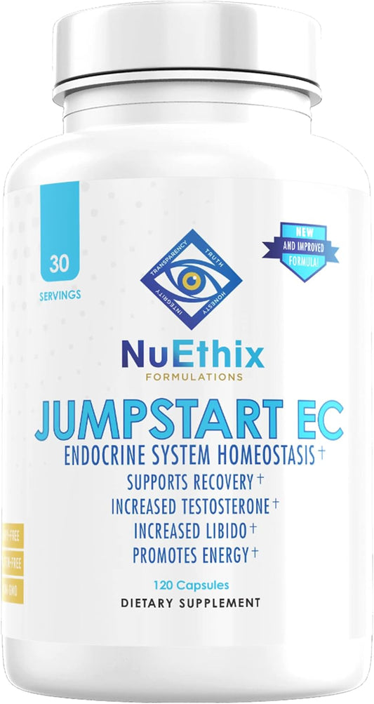 NuEthix Formulations Jumpstart EC, Endocrine System Homeostasis Dietary Supplement, 120 Capsules
