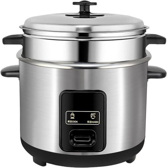 Electric cooker Rice Cooker Home Intelligent Insulation Multi-function 304 Stainless Steel Inner Pot Spoon Steamer And Measuring Cup Dormitory Small Appliances(6L)