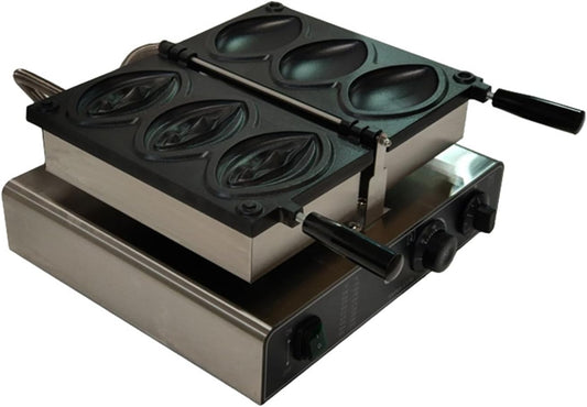 Strange Shape Mini Waffle Maker - Make Breakfast with 3 Molded Design,Stainless Steel Waffles Maker,Electric Non-Stick Breakfast Appliance,50-300℃/122-572°F Adjustable,with Temperature & Time Control