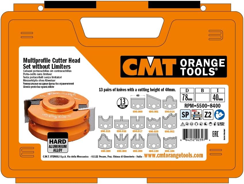 CMT 692.013.11 Cabinet & Joinery Set, 4-Inch Diameter, 1-1/4-Inch Bore