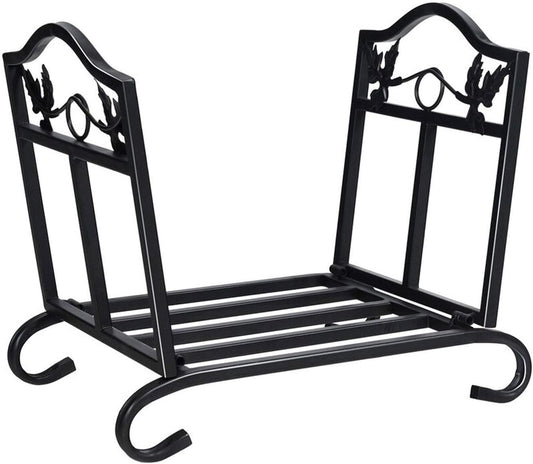 Firewood rack Firewood Rack Wood Storage Log Holder Heavy Duty Wrought Iron Bin Fireplace Firewood storage rack