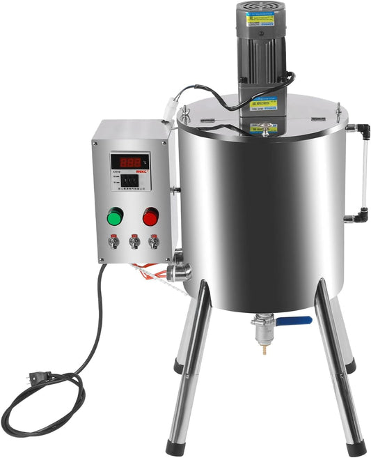 Lipstick Filling Machine, 30L/8Gal 1.5KW High Power Comercial Lipstick Heating Mixer Filling Machine, Automatic Heating Mixing Filling Machine for Dissolving and Filling Creams and Liquids