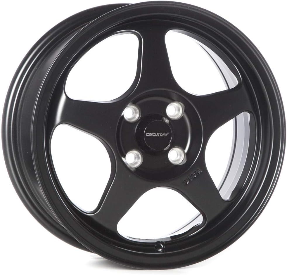 Circuit Performance CP22 15×6.5 Flat Black 4×100 [+35mm] Wheels Spoon Style Rims compatible with Honda Civic, Acura Integra, Mazda Miata