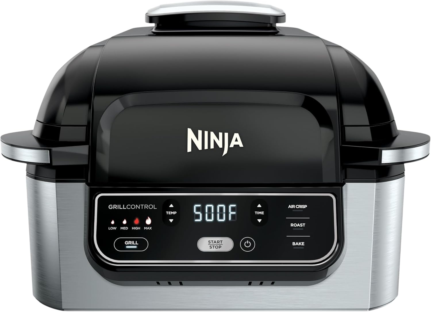 Ninja Foodi Indoor Grill & Air Fryer: Smokeless 4-in-1 Appliance for Grilling, Roasting, Baking, Air Frying- Easy Cleanup, Healthy Cooking, Multifunctional Kitchen Appliance,Dishwasher Safe