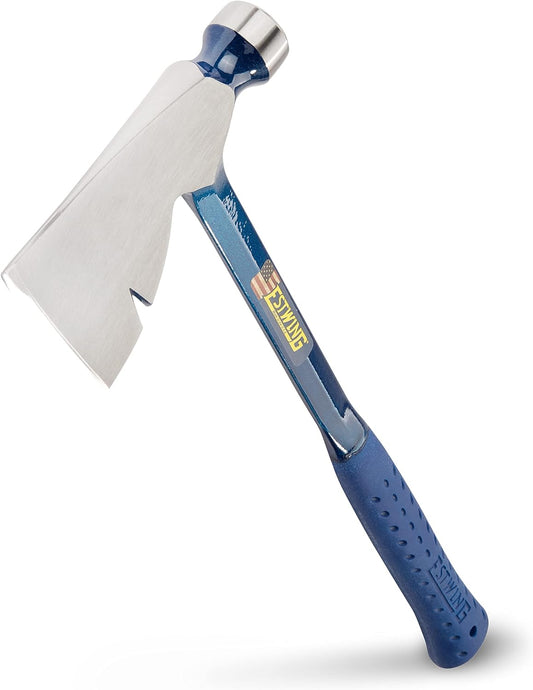 ESTWING Rigger's Axe - 16" Half Hatchet with Milled Face & Shock Reduction Grip - E3-R