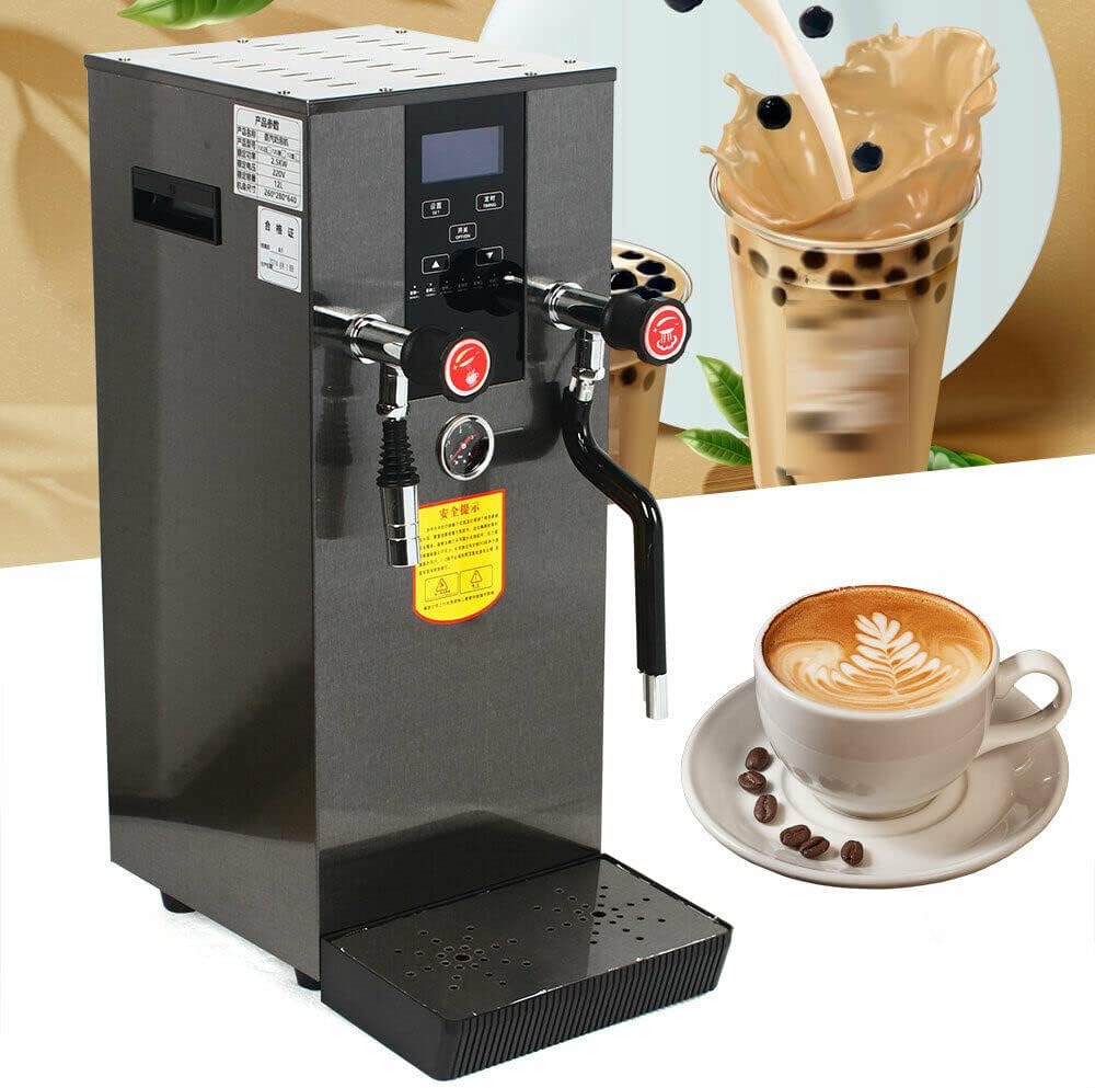 2500W Commercial Electric Water Boiling Steam Machine,Espresso Coffee Milk Foam Steam Water Boiling Machine Drink Equipment,Steam Water Boiling Machine