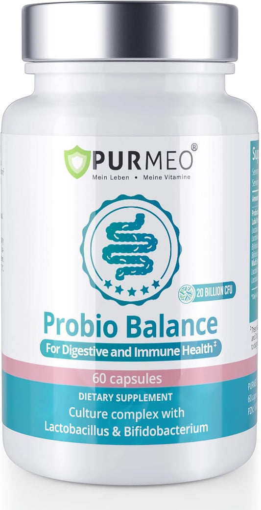 Probiotics for Digestive, Gut & Immune Health - Clinical Proven Group Support IBS Diarrhea, Gas, Bloating - Daily Probiotic Supplement for Women Men, 20 Billion CFU, Vegan, 2 Months Supply
