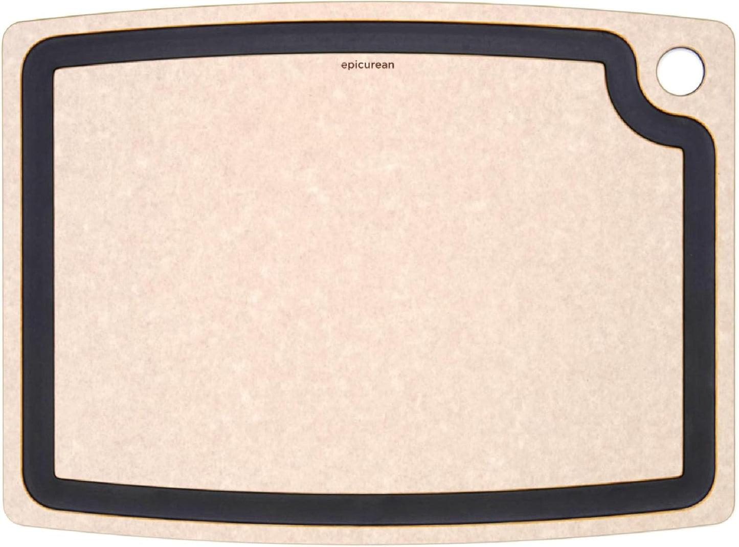 Epicurean Gourmet Series Cutting Board with Juice Groove, 17.5-Inch by 13-Inch, Natural\/Slate