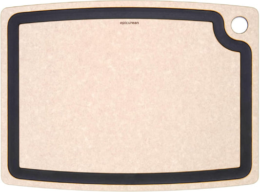 Epicurean Gourmet Series Cutting Board with Juice Groove, 17.5-Inch by 13-Inch, Natural\/Slate
