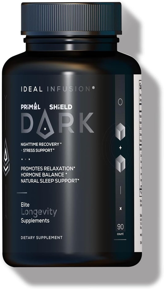 Ideal Infusion Nighttime Muscle Recovery & Deep Sleep Supplement: Relaxation and Stress Support - Magnesium Glycinate, KSM-66 (Melatonin Free) Vegan