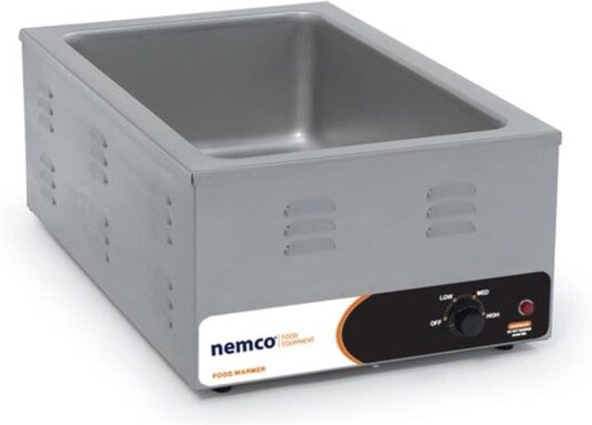 Nemco 6055A-43 (4) 1/3 Size Pan Wet Food Warmer | 1500 Watts