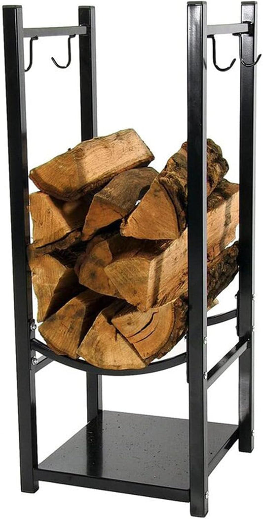 Firewood Rack Firewood Racks Firewood Storage For Fireplace, Rust Resistant Metal Wood Stacker, 13.8X11.8X13.8Inch Logs Storage Stand For Patio, Easy To Assemble