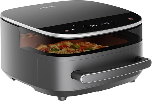 EDENPEER Extra Large Air Fryer,11-IN-1 6QT Air Fryers with Superior Airflow, Dual Heat Source Technology, Smart Digital Fryer with PFAS Free Basket, with 450F, Fits a 12" Pizza or 33 Chicken Wings