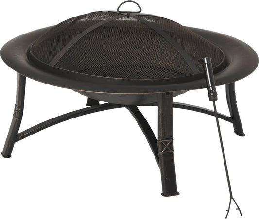 DO IT BEST GS FT-21039 Steel Fire Bowl, 35"