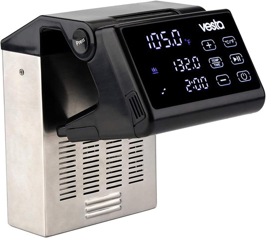 Sous Vide Precision Cooker by Vesta Precision - Imersa Pro | Powerful Pump Design | Accurate, Stable Temperature Control | Wi-Fi App Control | Touch Panel | 30 Liters | 1200 Watts