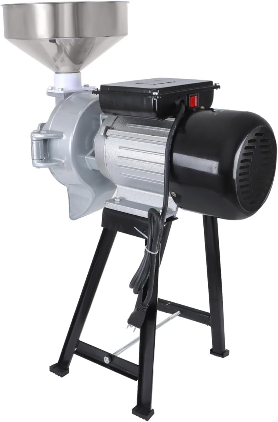 1500W Wet Dry Electric Grain Mill with Funnel 110V Grain Grinder Machine for Cereals Corn Grain Wheat Feed Mill