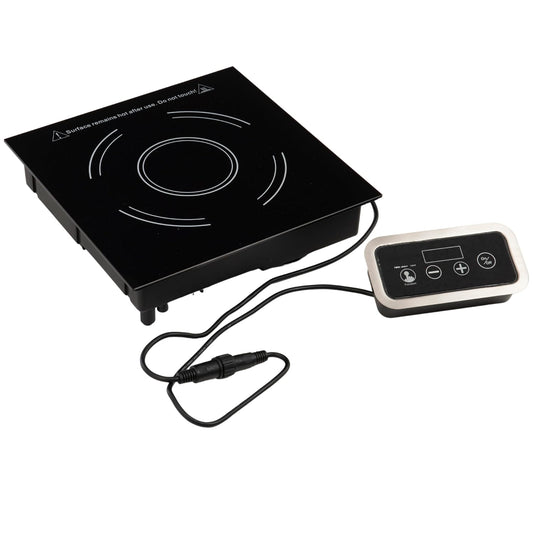 FSE IND-DR120V Single-Burner Drop-In Induction Cooker with Ceramic Glass Surface, 120v