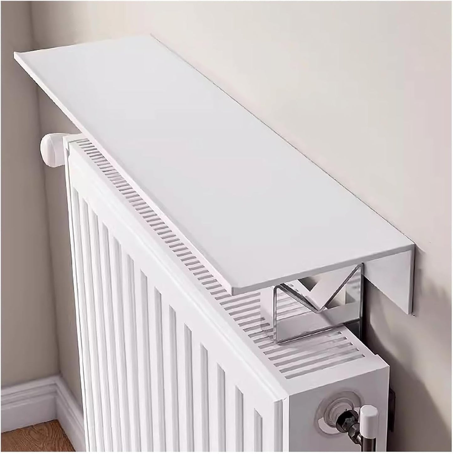 Radiator cover for old radiator，Radiator cabinet， Splicable Radiator Heater Top Cover for Patio\/Front Door Entry\/Farmhouse with Brackets(Length-55cm (1 section))