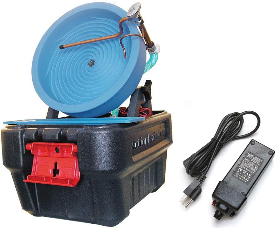 Desert Fox Automatic Gold Panning Machine - Variable Speed - Gold Mining Equipment (Desert Fox + 5 amp Power Supply)