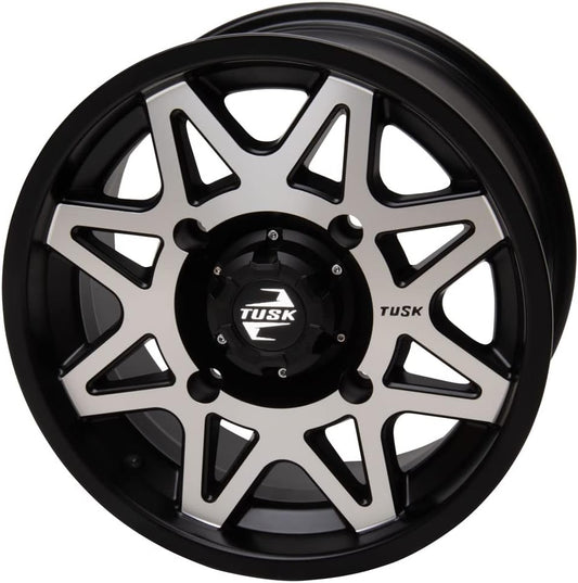 4/156 Tusk Tintic Wheel 15x7 5.0 + 2.0 Machined/Black