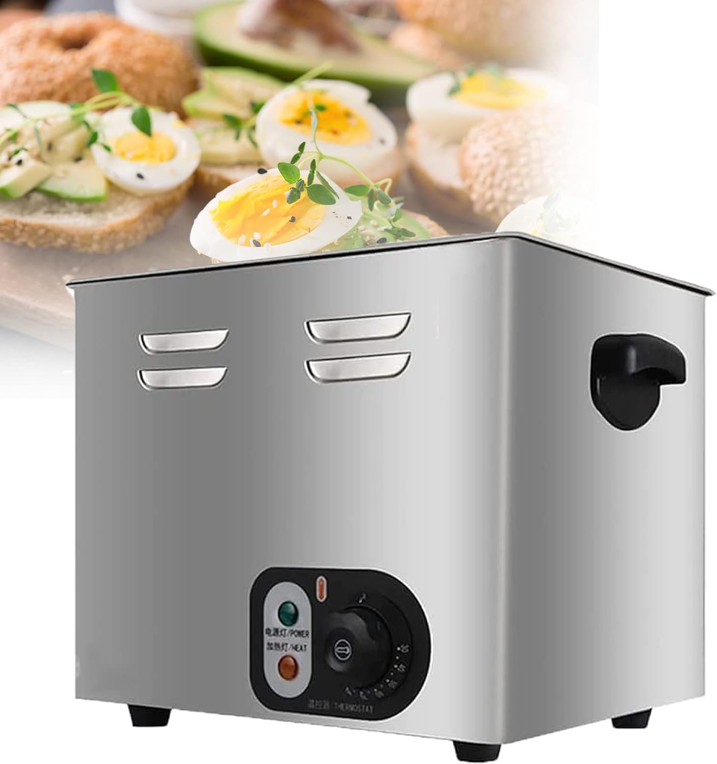 HNCXHX 60pcs Egg Boiler Cooker,Hot Spring Egg Cookercommercial,Intelligent Automatic Half-Boiled Egg Soft-Boiled Egg Machine,Electric Egg Cooker,Temperature Control Range 30~110°C,110v