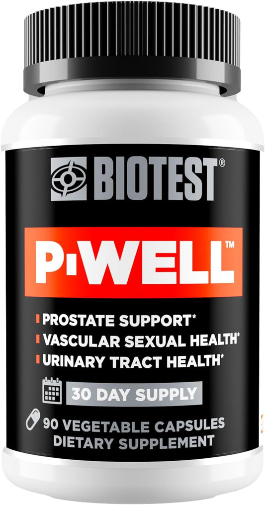 Biotest P-Well - Prostate & Urinary Tract Support with Pomegranate, Cranberry & Lycopene - 90 Capsules