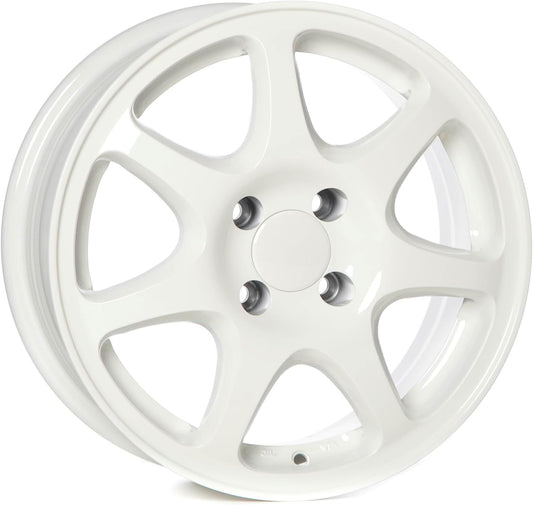 Circuit Performance CP42 15x7 Gloss Championship White 4x100 +35mm Wheels USDM ITR Integra Type R Style